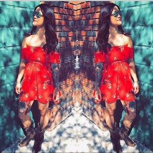 Boho chic Red Spring Dress!